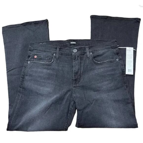 Hudson Jeans Natalie midrise bootcut crop Elise black 27 NWT - Picture 1 of 4